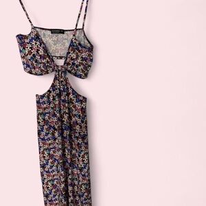 Floral Cutout Maxi Dress
